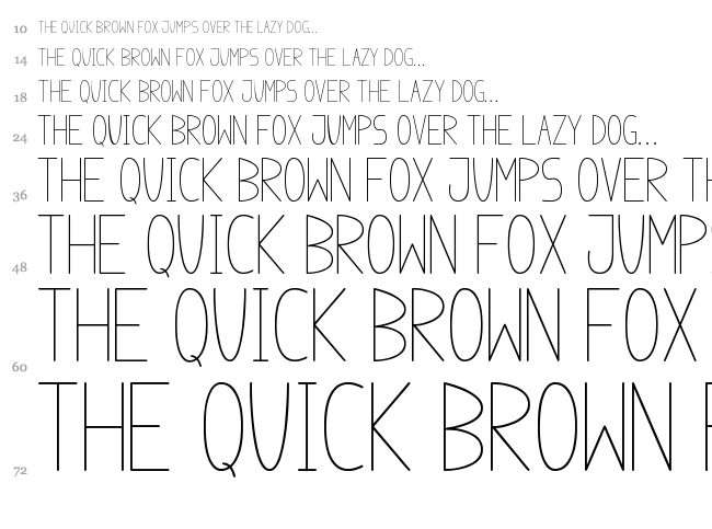 Anome Ibul font waterfall